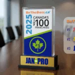 JAN-PRO Canada Secures #3 Spot in BeTheBoss.ca Canada’s Top 100 Franchises of 2025